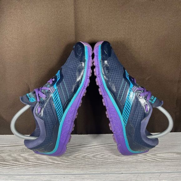 Brooks Running Shoes Womens Sz 8 Pure Grit 5 Navy/Purple Trail Runners - Picture 7 of 9
